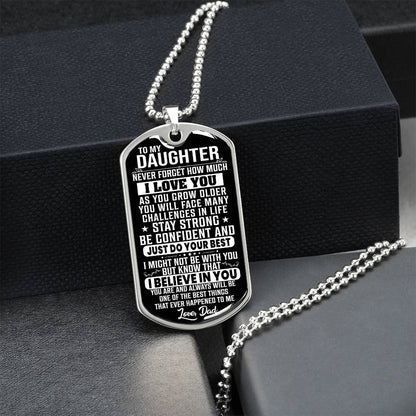 To My Daughter - Stay Strong - Love Dad - PRICE INCLUDES FREE SHIPPING