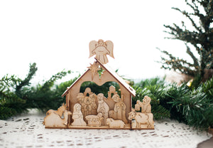 Wooden Nativity Set/Puzzle