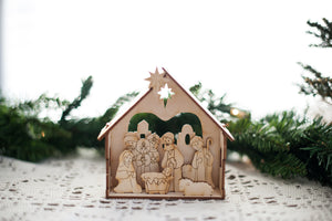 Wooden Nativity Set/Puzzle