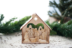 Wooden Nativity Set/Puzzle