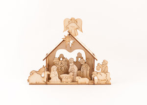 Wooden Nativity Set/Puzzle