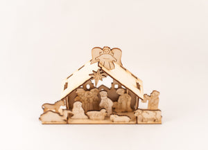 Wooden Nativity Set/Puzzle