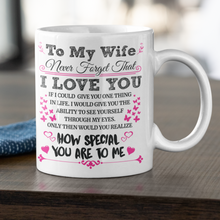 Load image into Gallery viewer, To My Wife - Never Forget - Mug