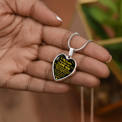 To My Daughter - Never Forget That I Love You - Heart Necklace - PRICE INCLUDES FREE SHIPPING