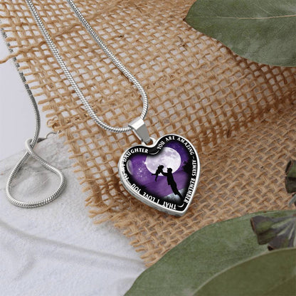 To My Daughter - You Are Amazing - Heart Necklace - PRICE INCLUDES FREE SHIPPING