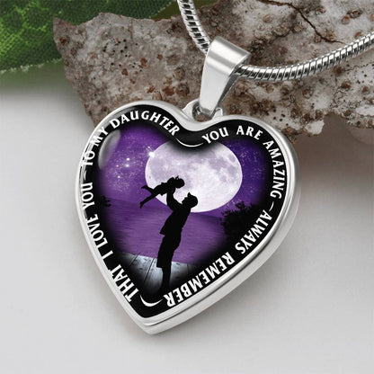 To My Daughter - You Are Amazing - Heart Necklace - PRICE INCLUDES FREE SHIPPING