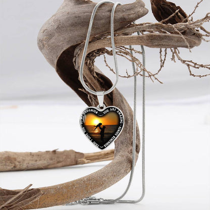 To My Daughter - You Are Amazing - Heart Necklace - PRICE INCLUDES FREE SHIPPING