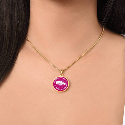 To My Daughter - Through Good Times And Bad - I Will Always Be Your Dad - Circle Necklace