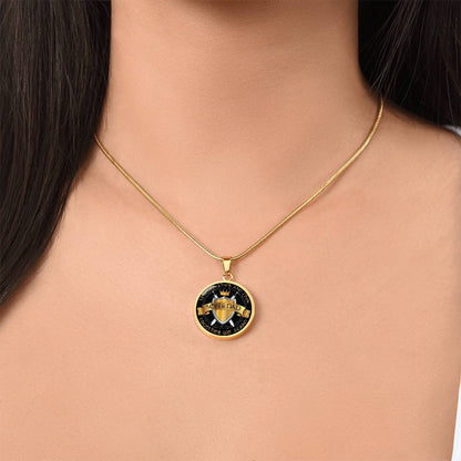 To My Son - Through Thick And Thin - Together We Stand - Circle Necklace