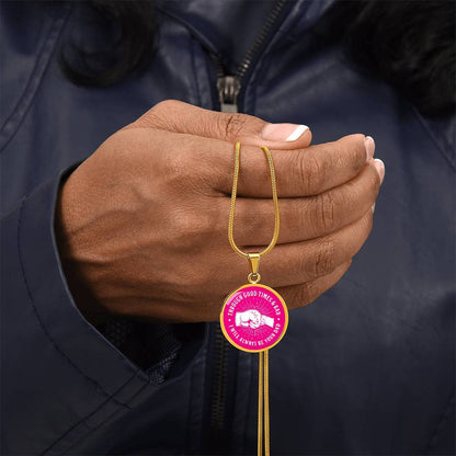 Through Good Times And Bad - I Will Always Be Your Dad - Circle Necklace
