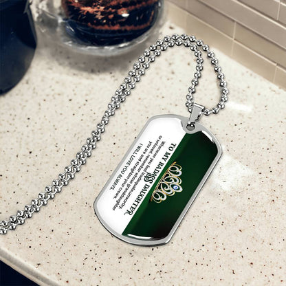 To My Badass Daughter - I Will Love You Always - Dog Tag Necklace