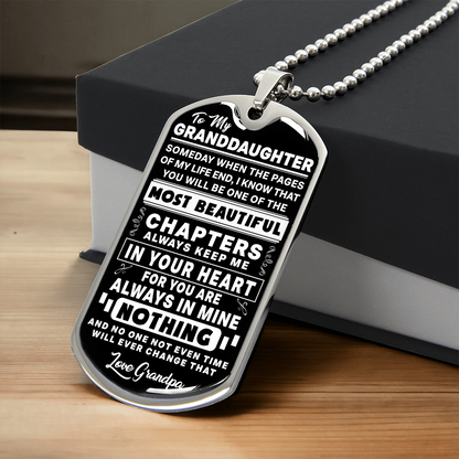 To My Granddaughter - Always Keep Me In Your Heart - Love Grandpa