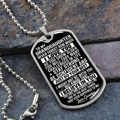 To My Granddaughter - Stay Strong - Love Grandpa