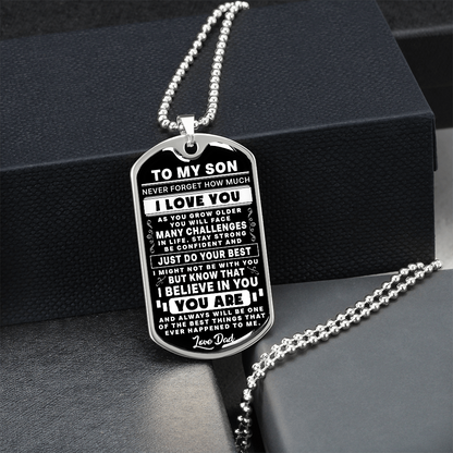 To My Son - Just Do Your Best - Love Dad - INCLUDES FREE SHIPPING