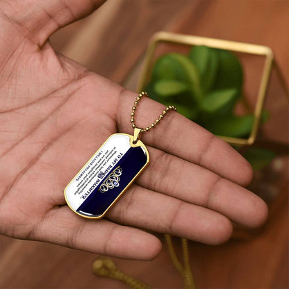 To My Badass Daughter - I Will Love You Always - Dog Tag Necklace