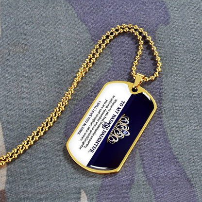 To My Badass Daughter - I Will Love You Always - Dog Tag Necklace
