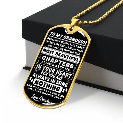 To My Grandson - Someday - Love Grandpa