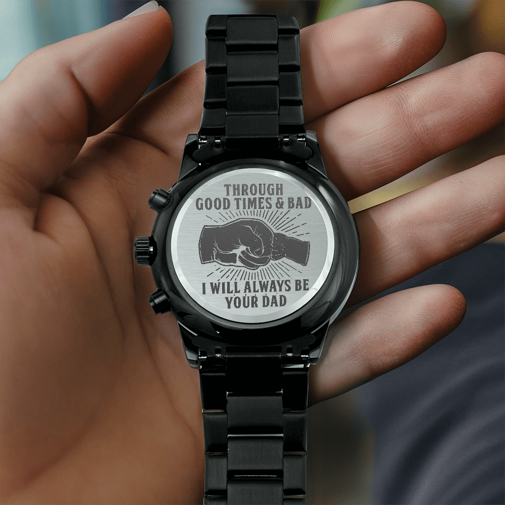 Son - Through Good Times & Bad - Black Chronograph Watch