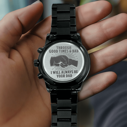 Son - Through Good Times & Bad - Black Chronograph Watch