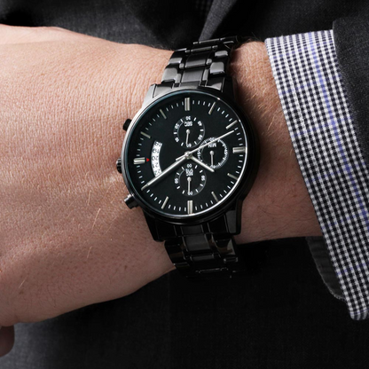 Son - Through Good Times & Bad - Black Chronograph Watch