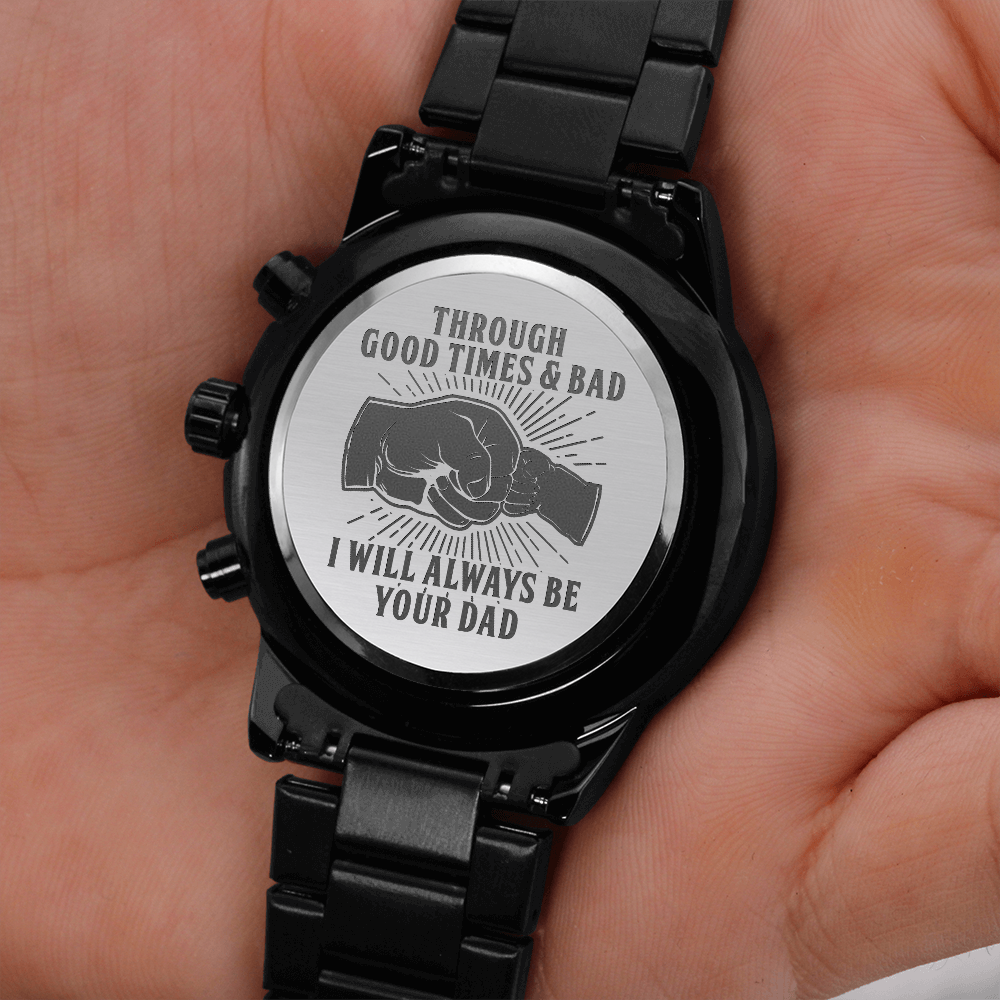 Son - Through Good Times & Bad - Black Chronograph Watch