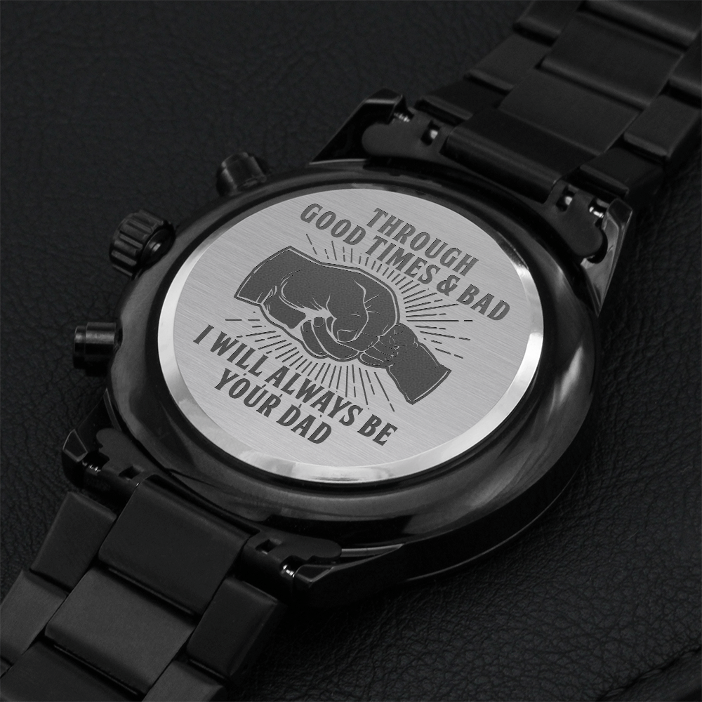 Son - Through Good Times & Bad - Black Chronograph Watch