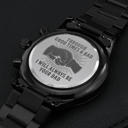 Son - Through Good Times & Bad - Black Chronograph Watch