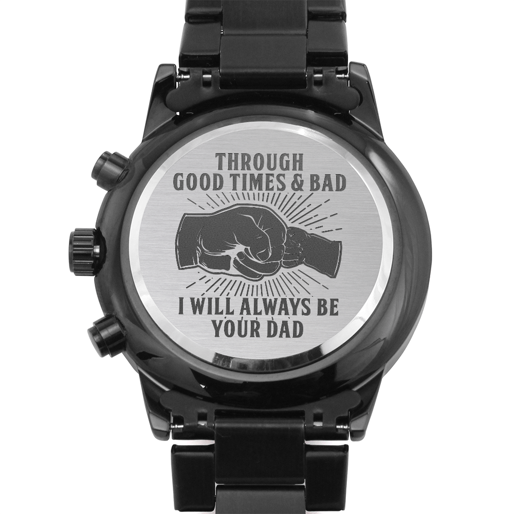 Son - Through Good Times & Bad - Black Chronograph Watch