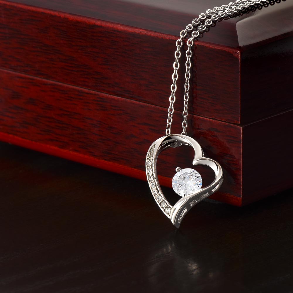 To My Daughter - You Can Achieve Anything - Forever Love Necklace - Message Box