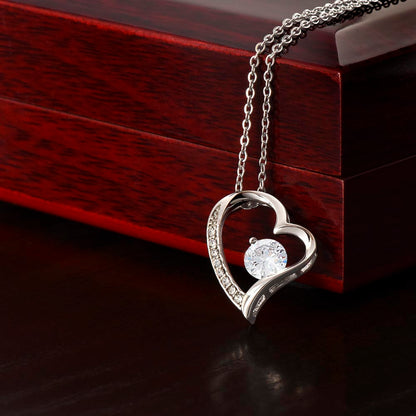 To My Daughter - You Can Achieve Anything - Forever Love Necklace - Message Box