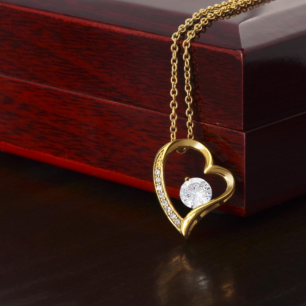 To My Daughter - You Can Achieve Anything - Forever Love Necklace - Message Box