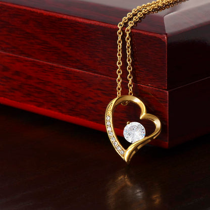 To My Daughter - You Can Achieve Anything - Forever Love Necklace - Message Box