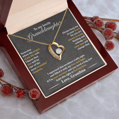 To My Daughter - Always Keep Me In Your Heart - Forever Love Necklace - Message Box