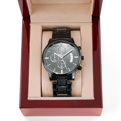 Son - Through Good Times & Bad - Black Chronograph Watch