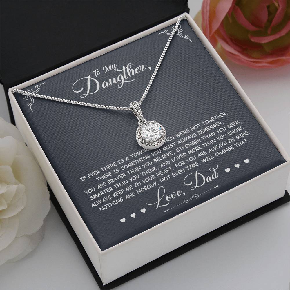 To My Daughter - You Are Stronger Than You Believe - Eternal Hope Necklace - Message Box