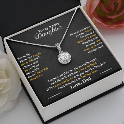 To My Daughter - Always Keep Me In Your Heart - Eternal Hope Necklace - Message Box