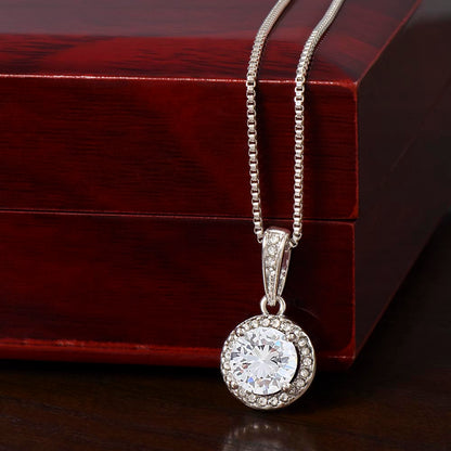 To My Daughter - You Can Achieve Anything - Eternal Hope Necklace - Message Box