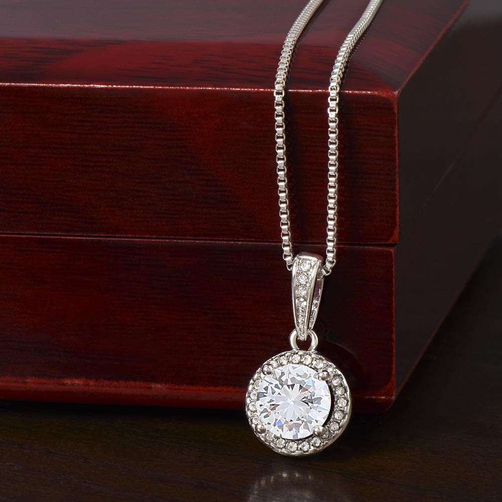 To My Daughter - Always Keep Me In Your Heart - Eternal Hope Necklace - Message Box