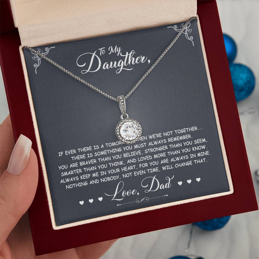 To My Daughter - You Are Stronger Than You Believe - Eternal Hope Necklace - Message Box