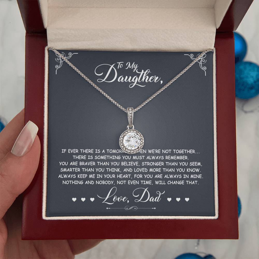 To My Daughter - You Are Stronger Than You Believe - Eternal Hope Necklace - Message Box