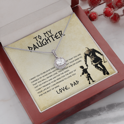 To My Daughter - You Can Achieve Anything - Eternal Hope Necklace - Message Box
