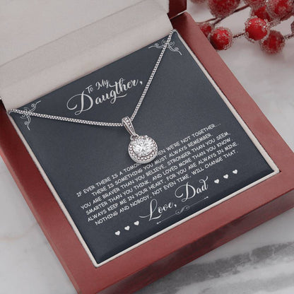 To My Daughter - You Are Stronger Than You Believe - Eternal Hope Necklace - Message Box