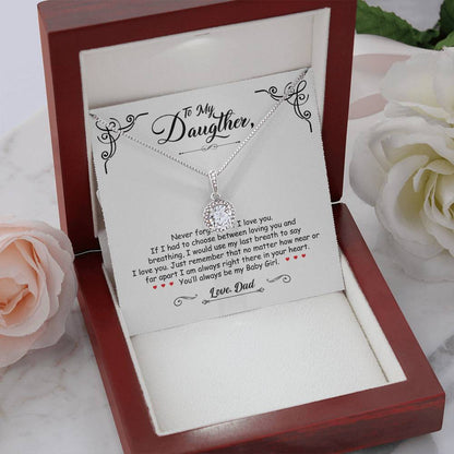 To My Daughter - You'll Always Be My Baby Girl - Eternal Hope Necklace - Message Box