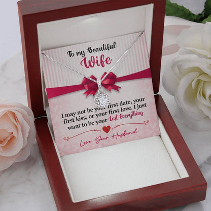 To My Daughter - I Just Want To Be Your Last Everything - Pink Bow - Eternal Hope Necklace - Message Box