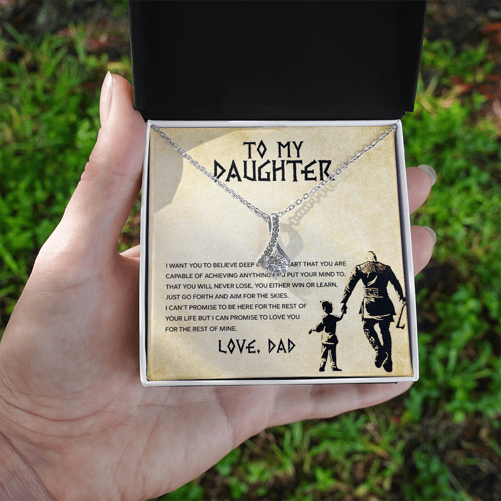 To My Daughter - You Can Achieve Anything - Alluring Beauty Necklace