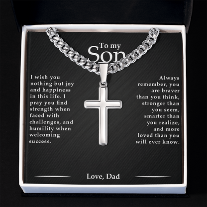 To My Son - I Wish You Nothing But Joy And Happiness - Love Dad