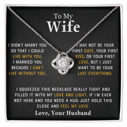 To My Wife  - I Didn't Marry You - Love Your Husband -  PRICE INCLUDES  FREE SHIPPING