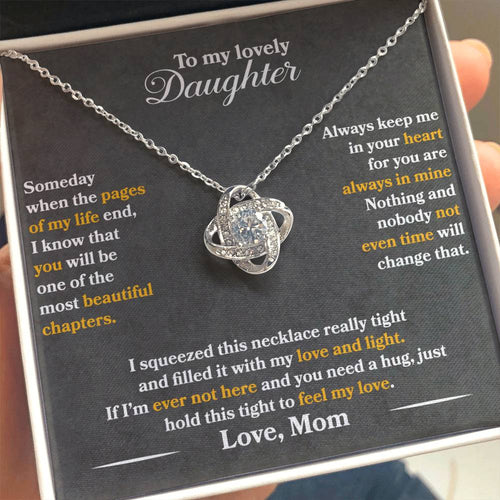To My Lovely Daughter - Always Keep Me In Your Heart - Love Mom - PRICE INCLUDES FREE SHIPPING