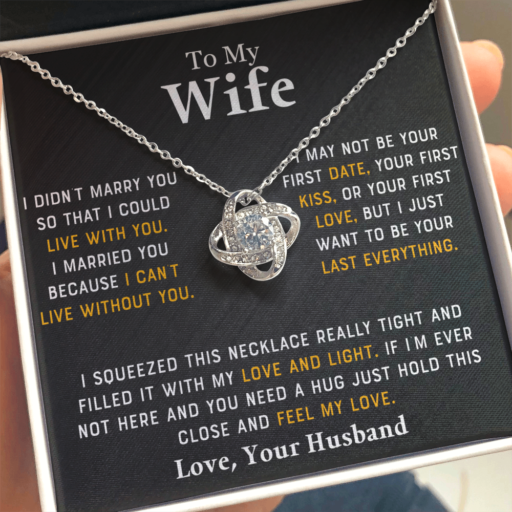 To My Wife  - I Didn't Marry You - Love Your Husband -  PRICE INCLUDES  FREE SHIPPING