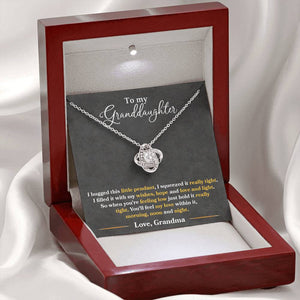 To My Granddaughter - I Hugged This Little Pendant - Love Grandma - PRICE INCLUDES FREE SHIPPING